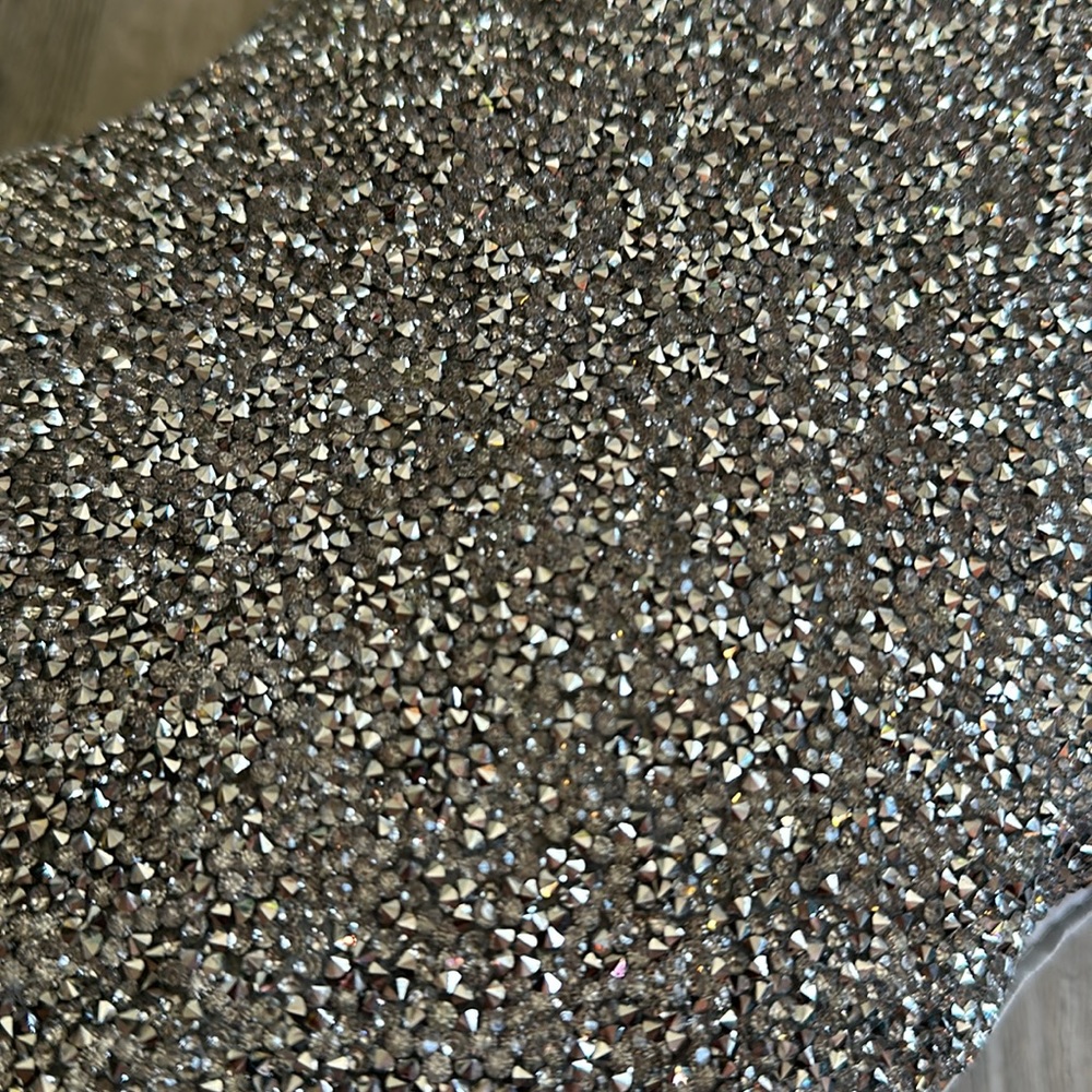 Silver sparkly throw pillow - Picture 3 of 3